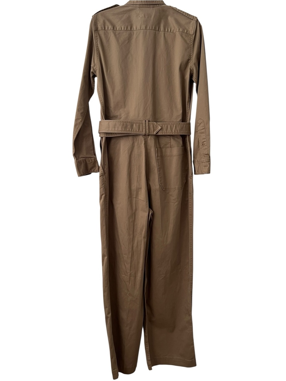 Polo Ralph Lauren Cotton Twill Jumpsuit In Montana Khaki Size 4 - Picture 4 of 15